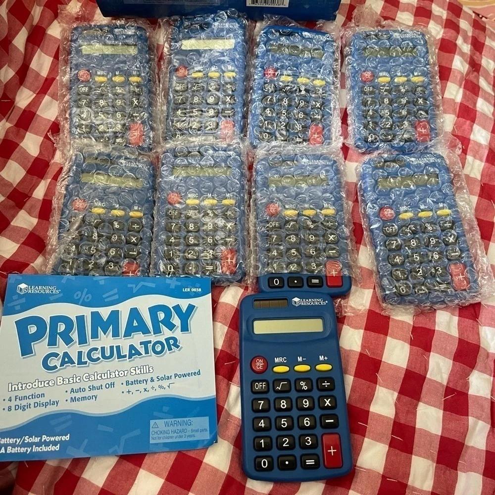 Learning Resources Primary Calculator Set of 9 Homeschool Educational